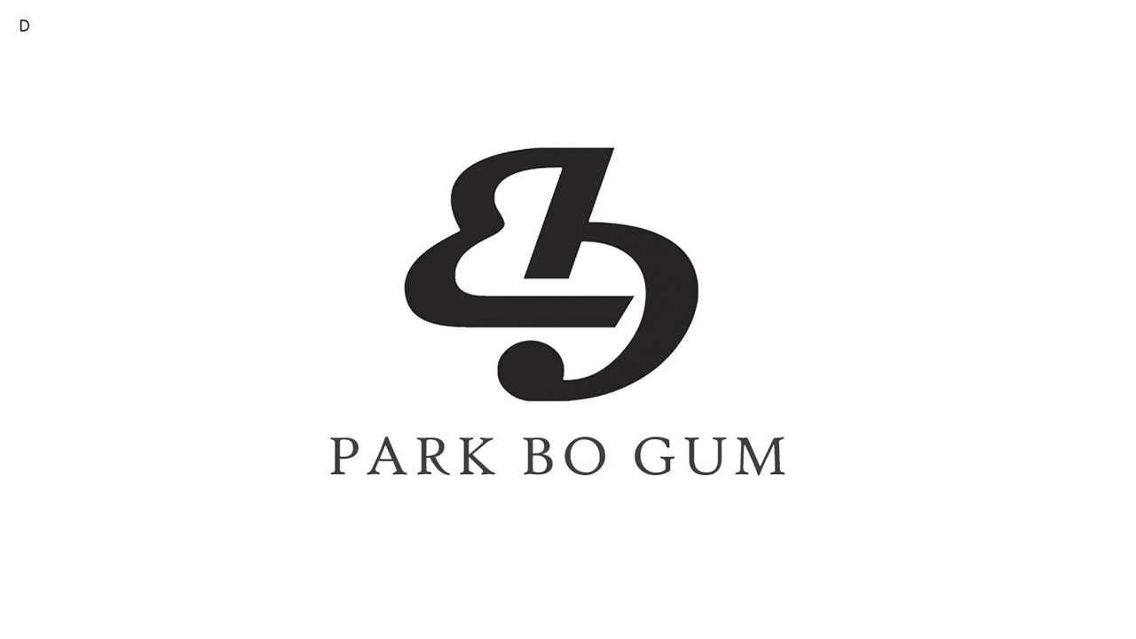 パク・ボゴムのロゴ。