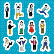 V.A.「TALTOスプリットシングル(グッズ付き)」封入特典のタルトオールスターズステッカー。