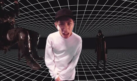 「I Want a Billion feat. Taka(ONE OK ROCK)」ミュージックビデオよりTaka。