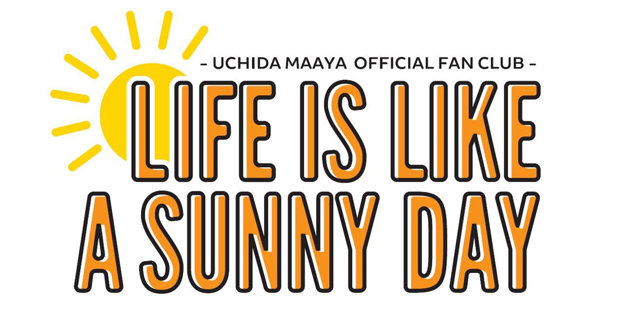 内田真礼のファンクラブ「LIFE IS LIKE A SUNNY DAY」ロゴ。