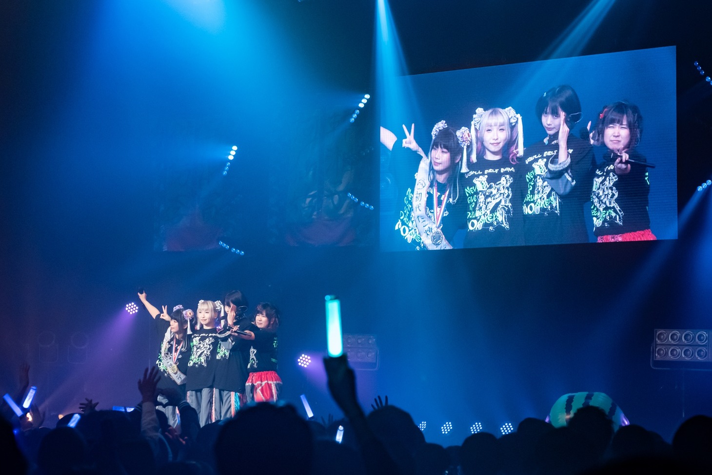 「ゆるめるモ！酔拳ツアーWファイナル 大阪・虎の乱」の様子。（Photo by shinz）
