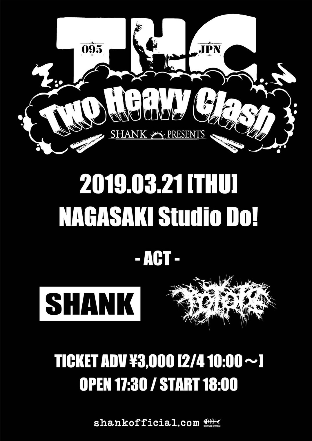 「Two Heavy Clash」フライヤー