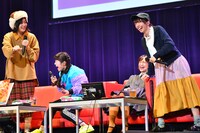 笑いが止まらないエビネギ。