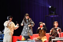 盛り上がるエビネギ。