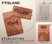 FTISLAND「EVERLASTING」Primadonna盤に付属するオリジナルパスポートケースとトラベルバゲージタグ。
