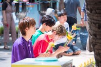 手前からリョウガ、ユーキ、タクヤ。