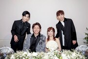 左から岩田剛典、石野順之氏、石野彩花氏、NAOTO。（写真提供：LDH JAPAN）