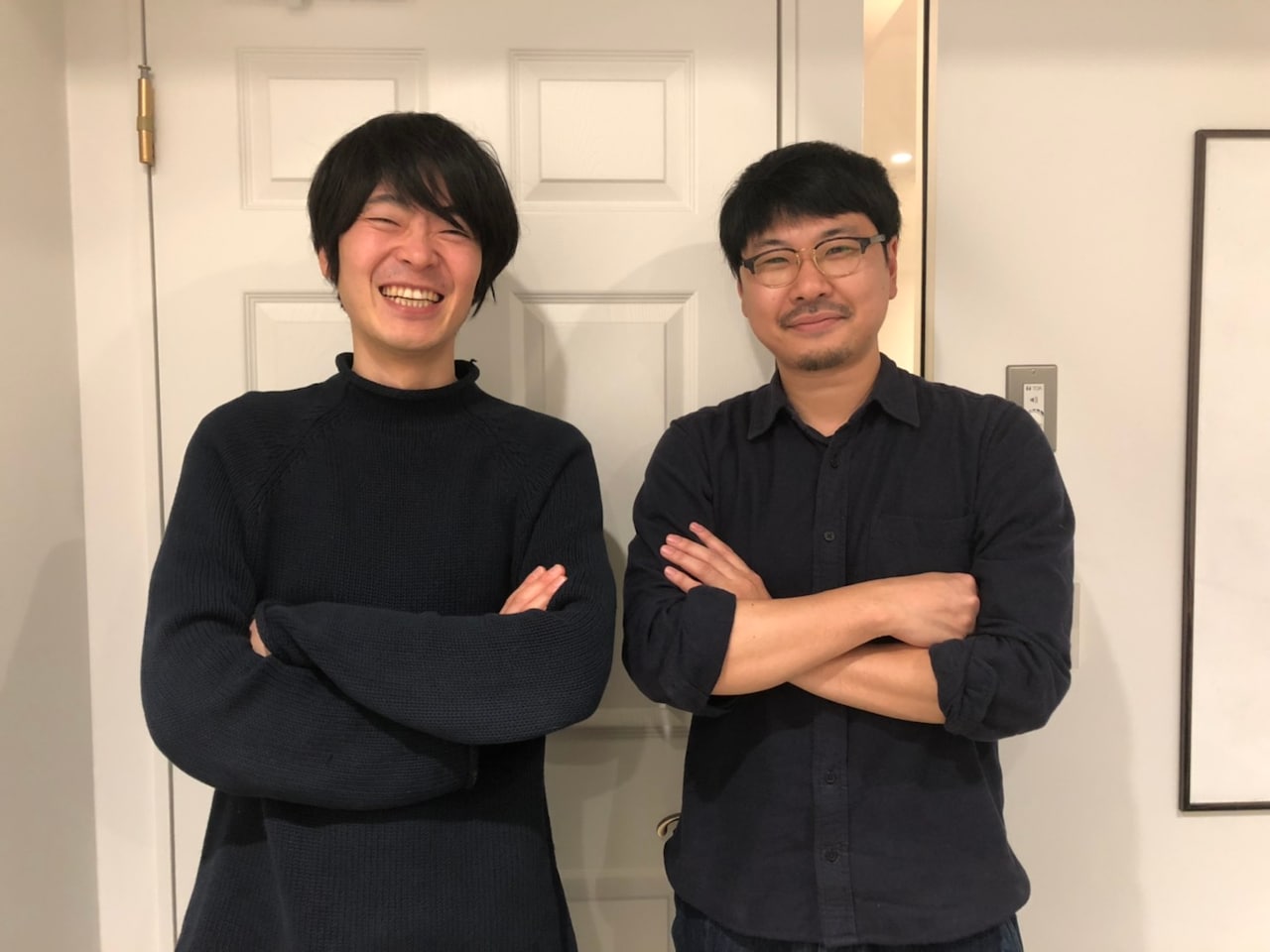 左から角張渉（カクバリズム）、大原大次郎。