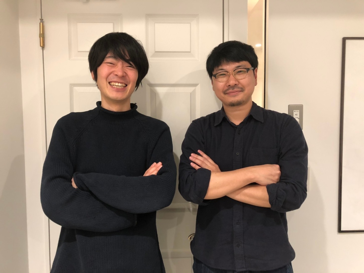 左から角張渉（カクバリズム）、大原大次郎。