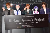 「Virtual Johnny's Project」発表会見の様子。