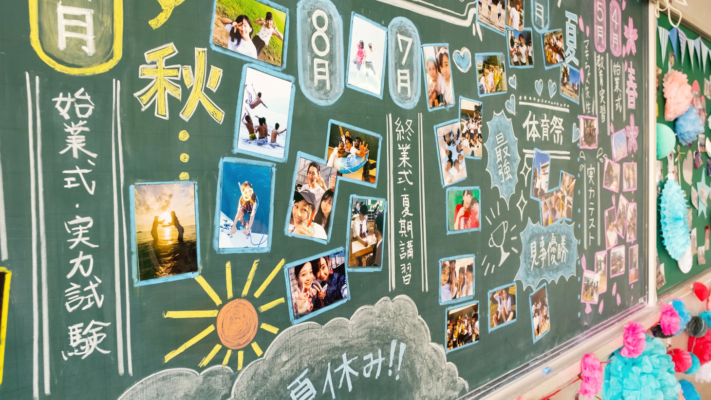 写真で思い出を振り返る「写真年表」。