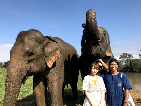 TBS系「世界ふしぎ発見!」2019年3月2日放送回よりミステリーハンターに初挑戦する秋元真夏。(c)TBS