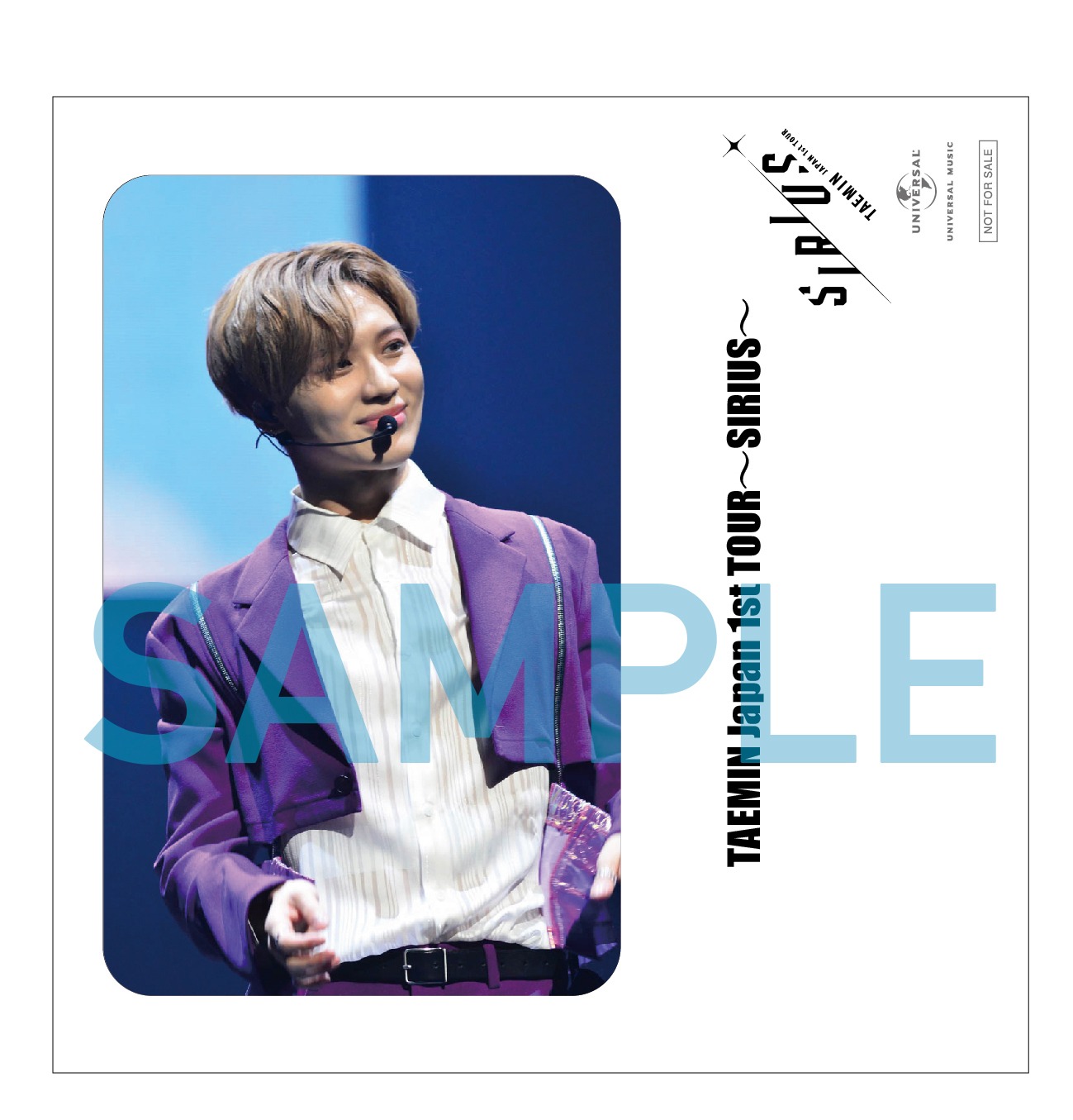 テミン「TAEMIN Japan 1st TOUR ～SIRIUS～」TSUTAYA特典ICカードステッカーType-A