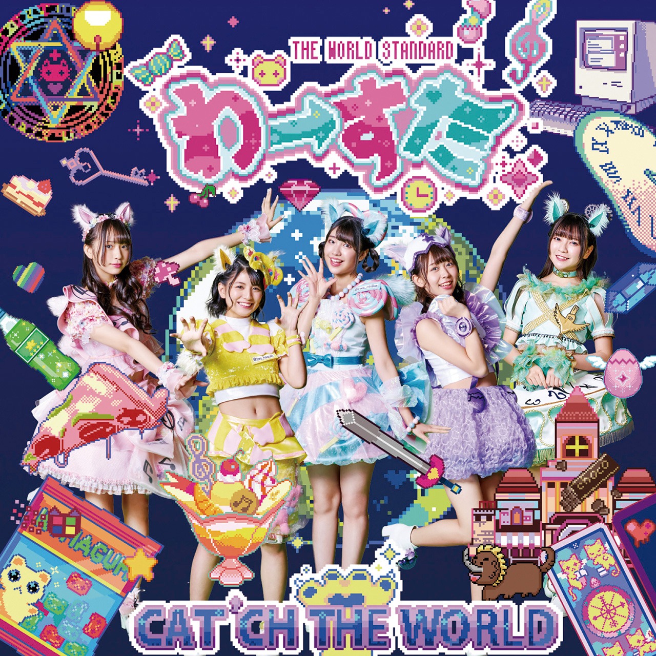 わーすた「CAT'CH THE WORLD」CD盤ジャッケット