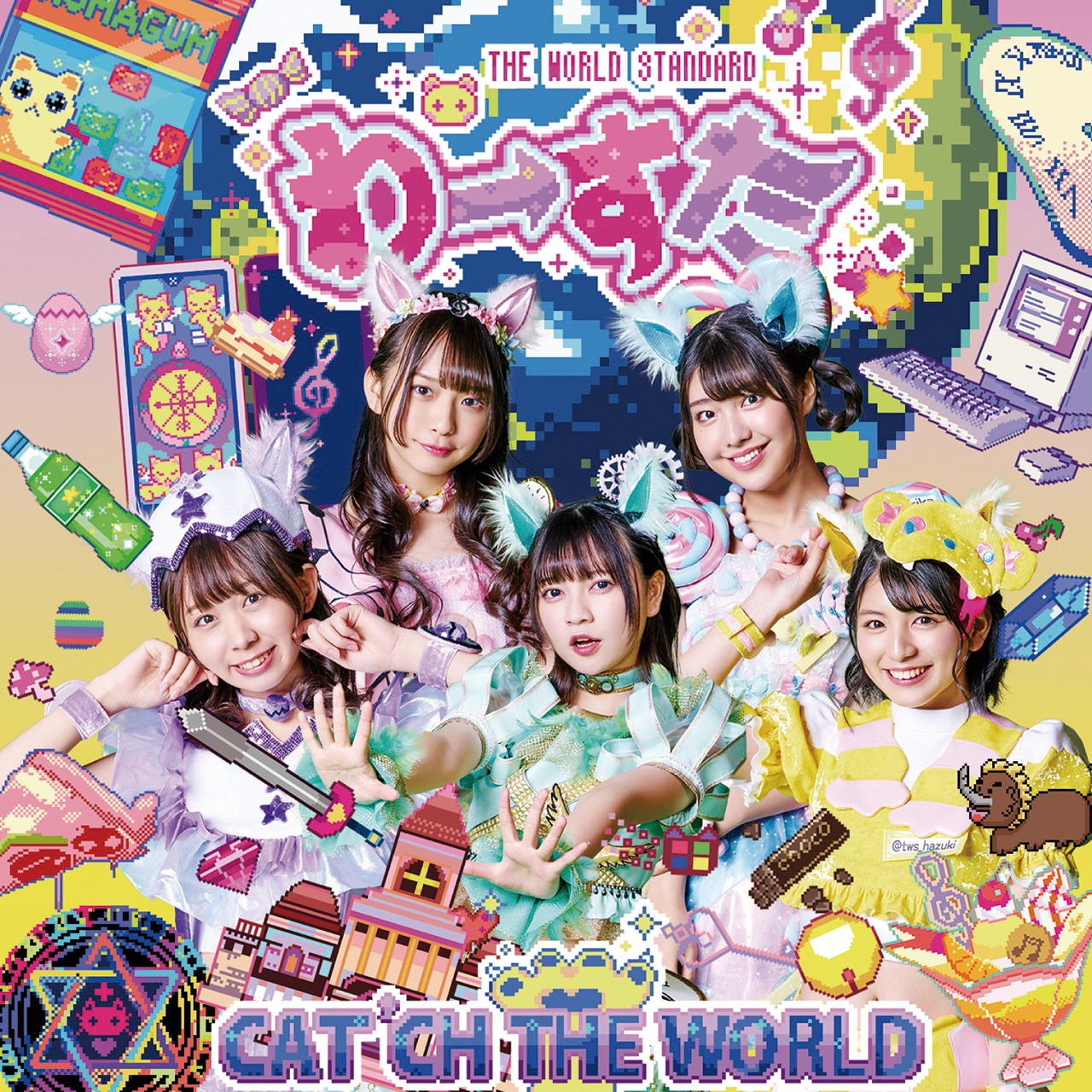 わーすた「CAT'CH THE WORLD」CD＋Blu-ray盤ジャッケット