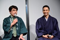 左から丸本仁一郎氏、橘ケンチ。