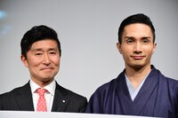 左から株式会社ディスカバー・ジャパンの高橋俊宏統括編集長、橘ケンチ（EXILE、EXILE THE SECOND）。