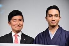 左から株式会社ディスカバー・ジャパンの高橋俊宏統括編集長、橘ケンチ（EXILE、EXILE THE SECOND）。