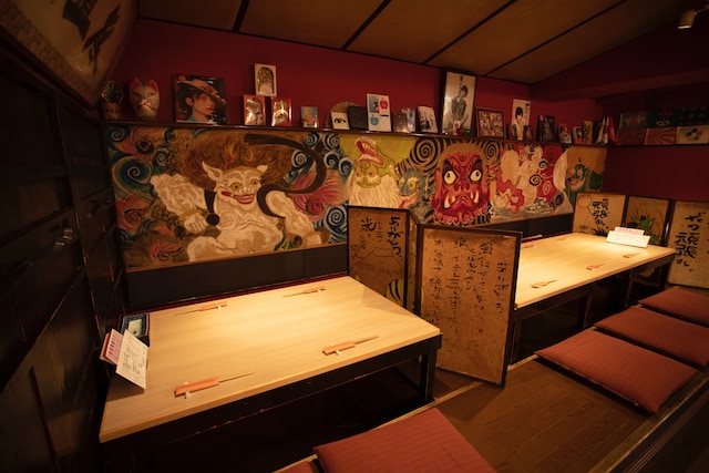 喜人の座敷席。