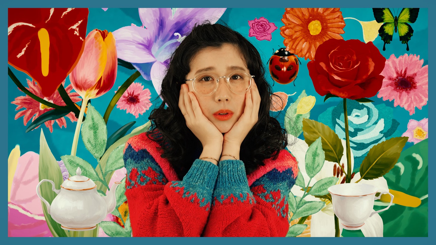柴田聡子「涙」ミュージックビデオのワンシーン。