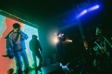 「All in One」披露中のRyohu、IO、KEIJU。（Photo by takaki iwata）