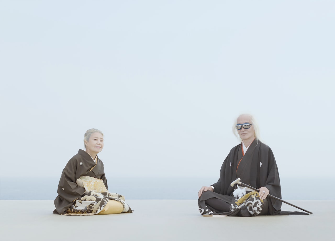 リクルート「ゼクシィ」のCMで樹木希林と内田裕也を撮影。映像と広告のビジュアルを担当している。撮影場所は川崎の倉庫の屋上。（写真提供：内田将二）