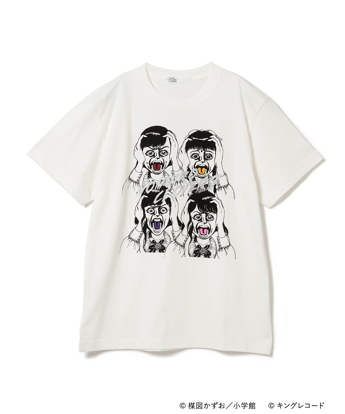 「ももいろクローバーZ×楳図かずお Tシャツ」ももクロバージョン