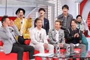 日本テレビ系「おしゃれイズム」3月3日放送回より。左から上田晋也、DA PUMP。(c)日本テレビ