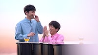 「キリン 生茶」新CM「ピアノ篇」撮影の様子。