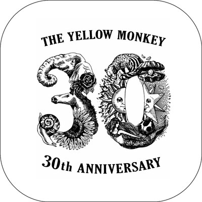「THE YELLOW MONKEY 30th Anniversary アプリ『TYM 30』Supported by スカパー！」ロゴ