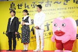 「島ぜんぶでおーきな祭」概要発表会見の様子。左端がたなか(前職:ぼくのりりっくのぼうよみ)。