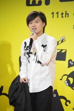 「島ぜんぶでおーきな祭」概要発表会見に出演したたなか（前職：ぼくのりりっくのぼうよみ）。