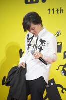 「島ぜんぶでおーきな祭」概要発表会見に出演したたなか（前職：ぼくのりりっくのぼうよみ）。