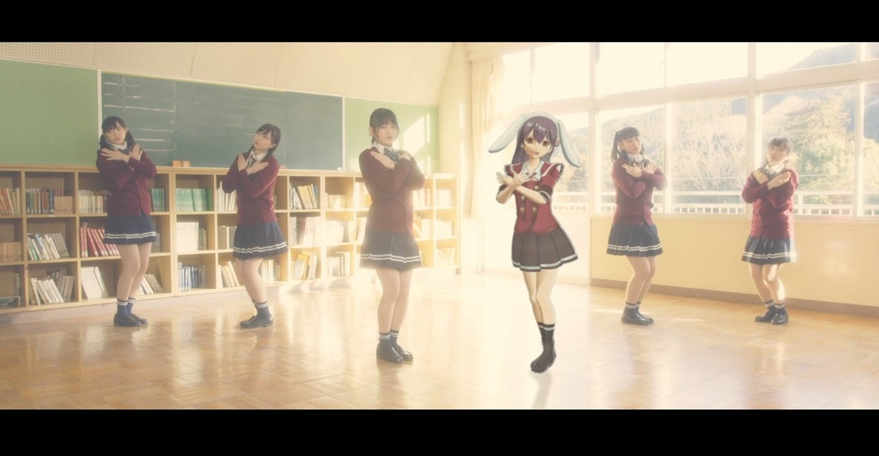 響木アオ feat. たこやきレインボー「七色の風」MVのワンシーン。