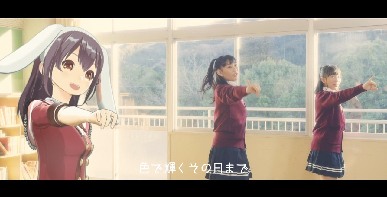 響木アオ feat. たこやきレインボー「七色の風」MVのワンシーン。