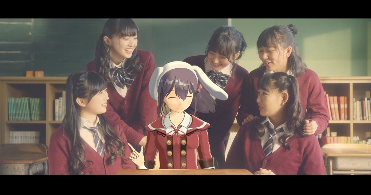 響木アオ feat. たこやきレインボー「七色の風」MVのワンシーン。
