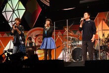 左から宮野真守、森高千里、小田和正。 (c)フジテレビ