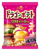 「ドラゴンポテト てりやき★バーガー味」のパッケージ。