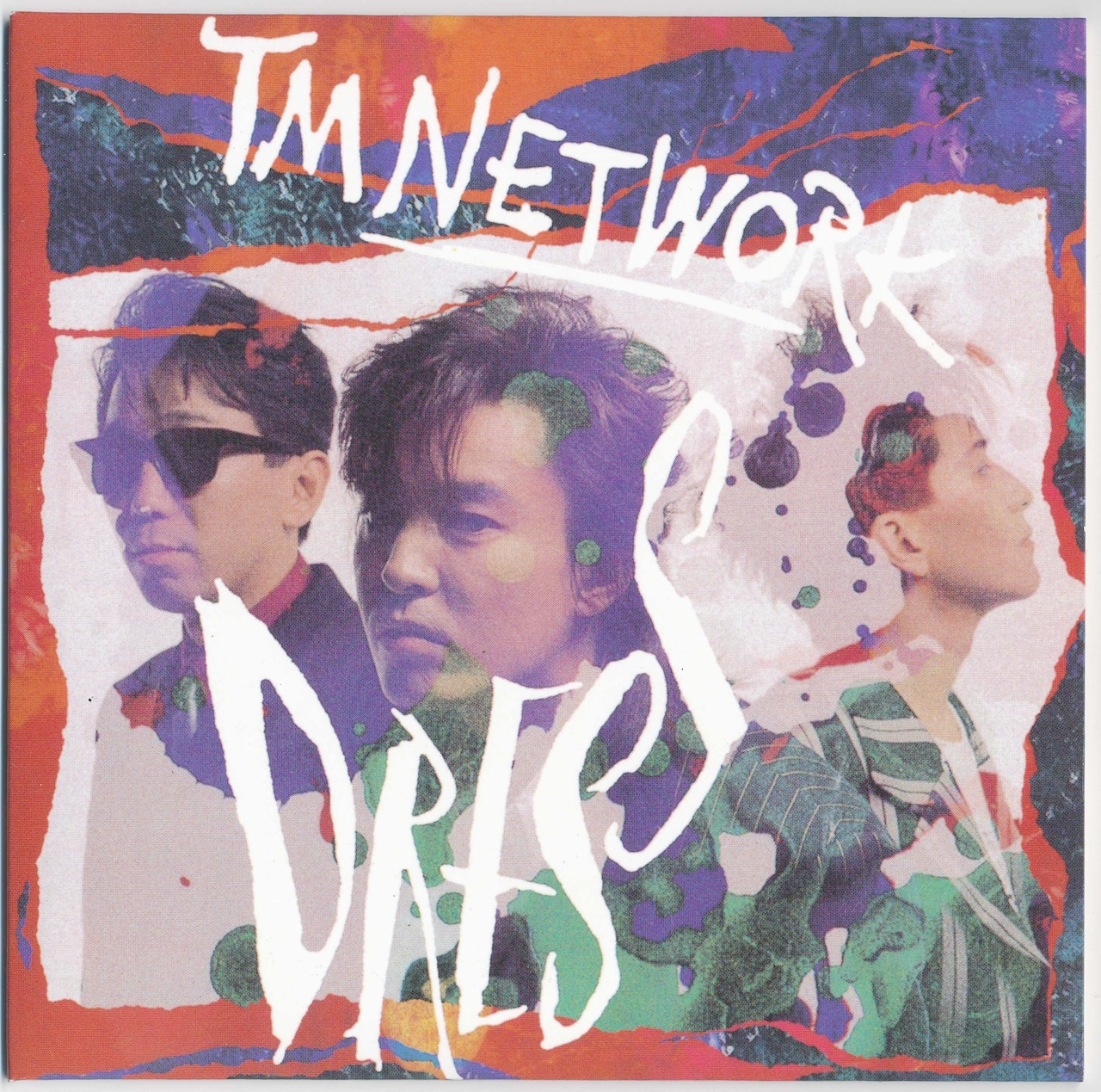 89年5月リリースTM NETWORK「DRESS」。海外プロデューサーの手によって過去の曲がDRESSを着替えたように生まれ変わったことによるネーミングだった。（EPIC / SONY）