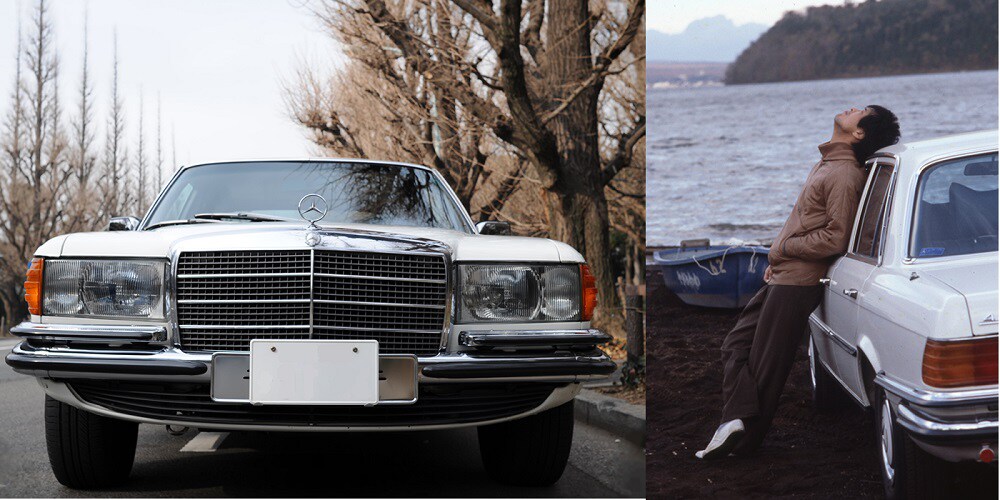 矢沢永吉 愛車ベンツデザイン 3ロゴ 贅沢なデザイン 新品！ ベンツが似合いすぎる」 矢沢永吉、28歳・ソロデビュー間もない