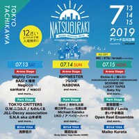 「夏びらき MUSIC FESTIVAL 2019」東京公演出演者