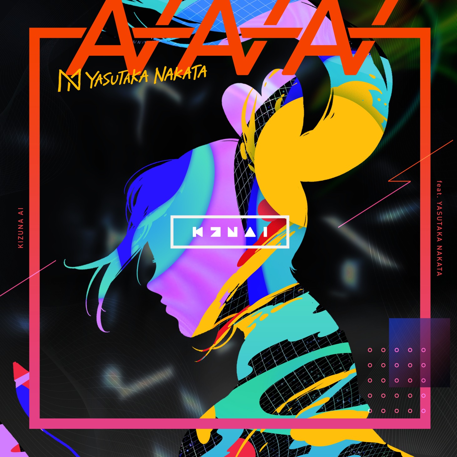 Kizuna AI（キズナアイ）「AIAIAI（feat. 中田ヤスタカ）」配信ジャケット
