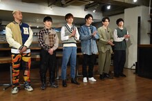 左から関口メンディー、佐野玲於、片寄涼太、鈴木伸之、町田啓太、清原翔。