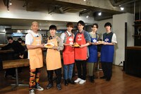 左から関口メンディー、佐野玲於、片寄涼太、鈴木伸之、町田啓太、清原翔。