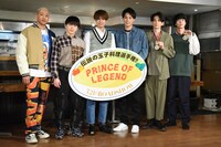 左から関口メンディー、佐野玲於、片寄涼太、鈴木伸之、町田啓太、清原翔。