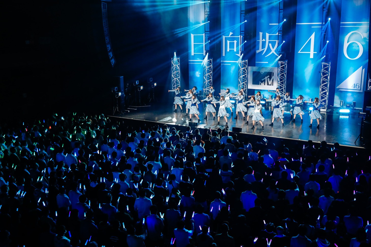 「MTV LIVE PREMIUM：日向坂46 -1st Story-」の様子。