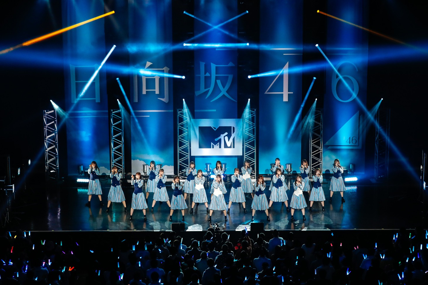 「MTV LIVE PREMIUM：日向坂46 -1st Story-」の様子。