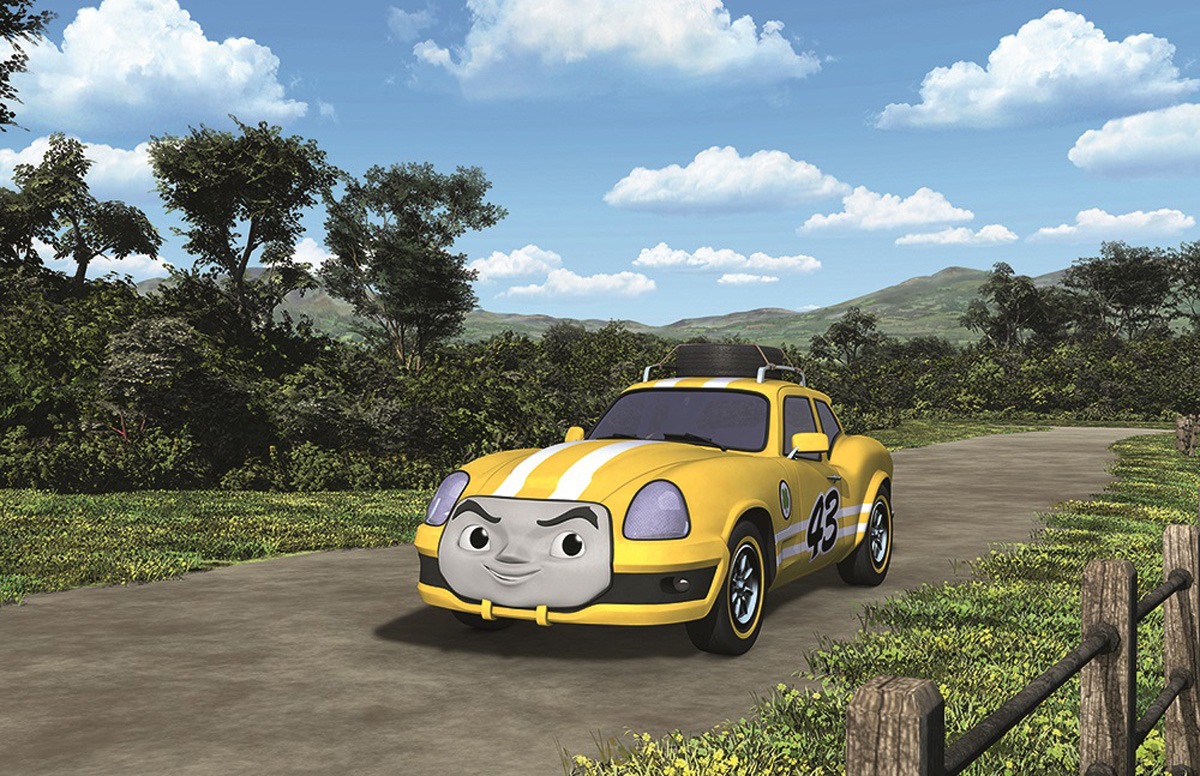 ISSA（DA PUMP）が声優を務めるレーシングカー・エース。(c)2019 Gullane(Thomas)Limited.