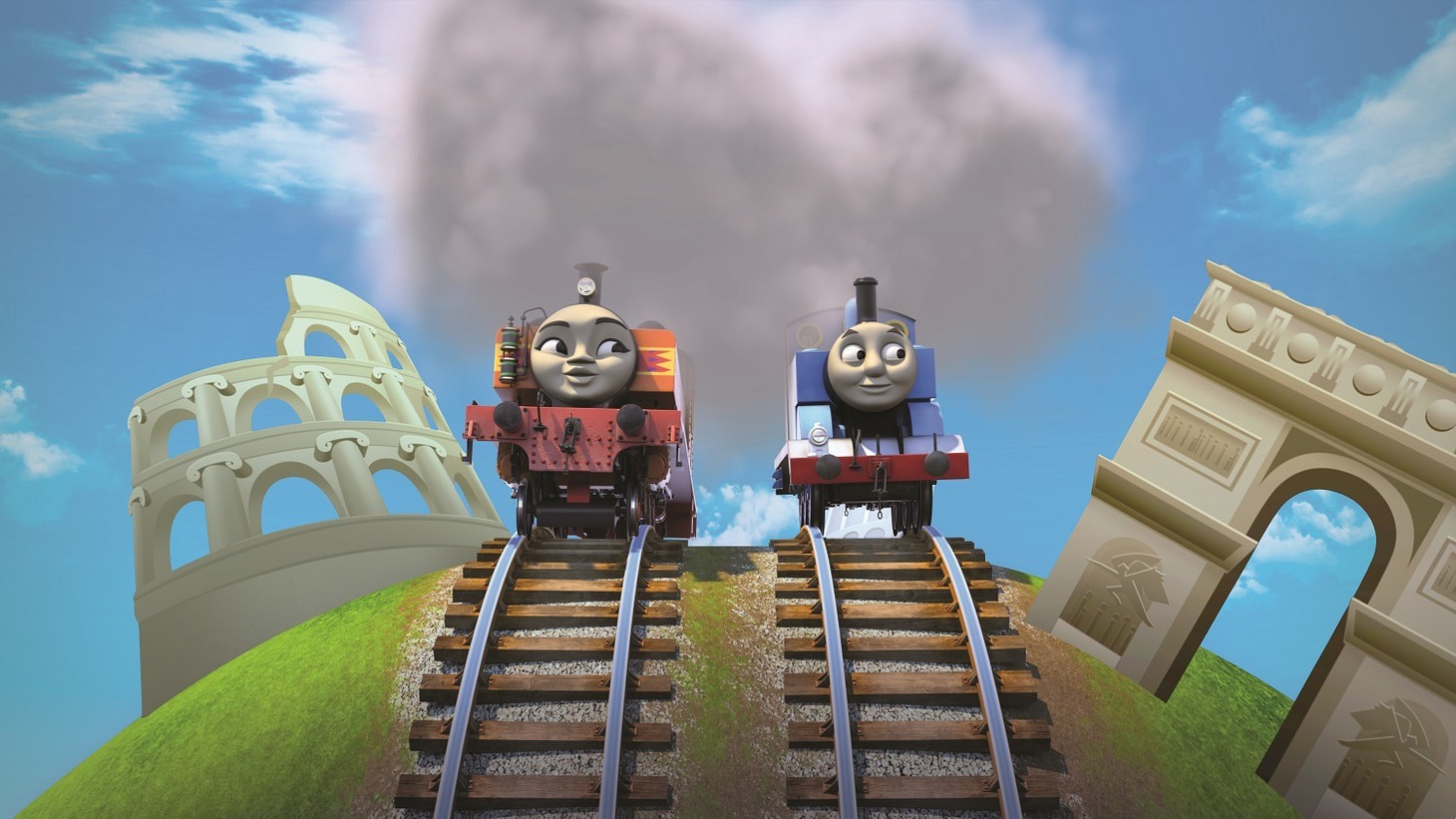 「映画 きかんしゃトーマス Go！Go！地球まるごとアドベンチャー」より。(c)2019 Gullane(Thomas)Limited.