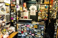 HUCK FINNの受付ブース。